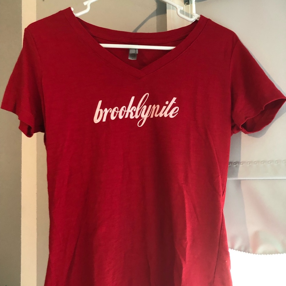 🔥3/$12🔥 Brooklynite V-neck Red T-Shirt